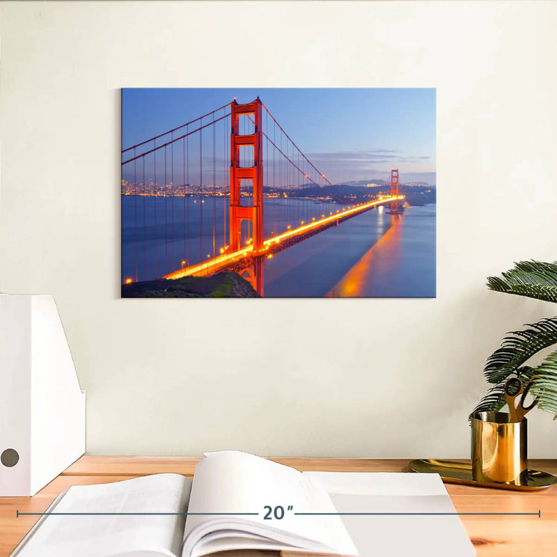 Lilie Golden Gate Bridge, paysage marin, H 8 po x l 12 po