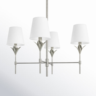 4 - Light Metal Dimmable Chandelier