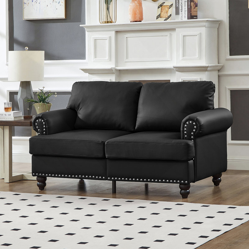 Causeuse de salon 59,5 "Classic, Noir