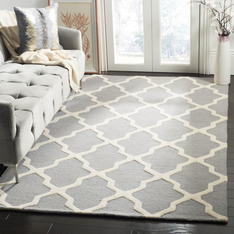 Darbonne Geometric Wool Hand Woven Area Rug, Runner 76 x 183 cm