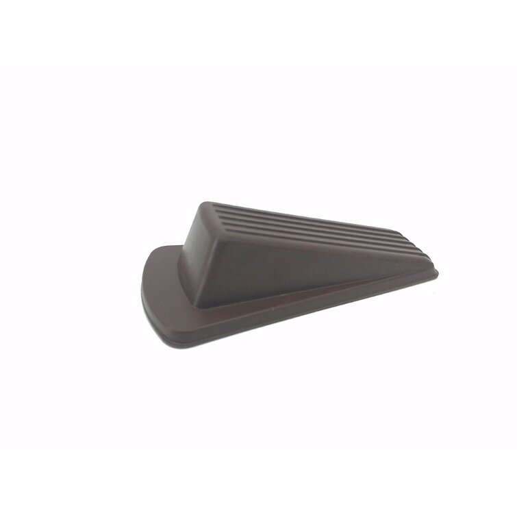 FixtureDisplays Classic Rubber Door Stopper - Sturdy and Durable Security Door Stop Wedge, Multi Surface and Non Scratching, Gaps Up to 1.2 Inches (4
