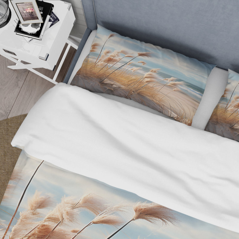 Ensemble de housse de couette Beach Photo Coastal Harmony I BeddingMicrofiber / Polyester