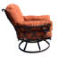Chaise de patio pivotante avec coussins Sunbrella Leavenworth