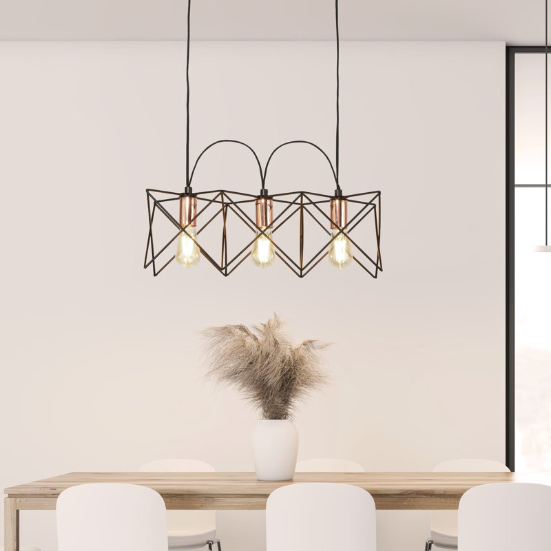 Briceno 3-Light Geometric Chandelier