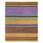 Copacabana Wool Striped Area Rug in Brown/Orange/Purple-45410868
