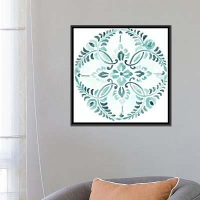 «Aqua Medallions IV», reproduction sur toile