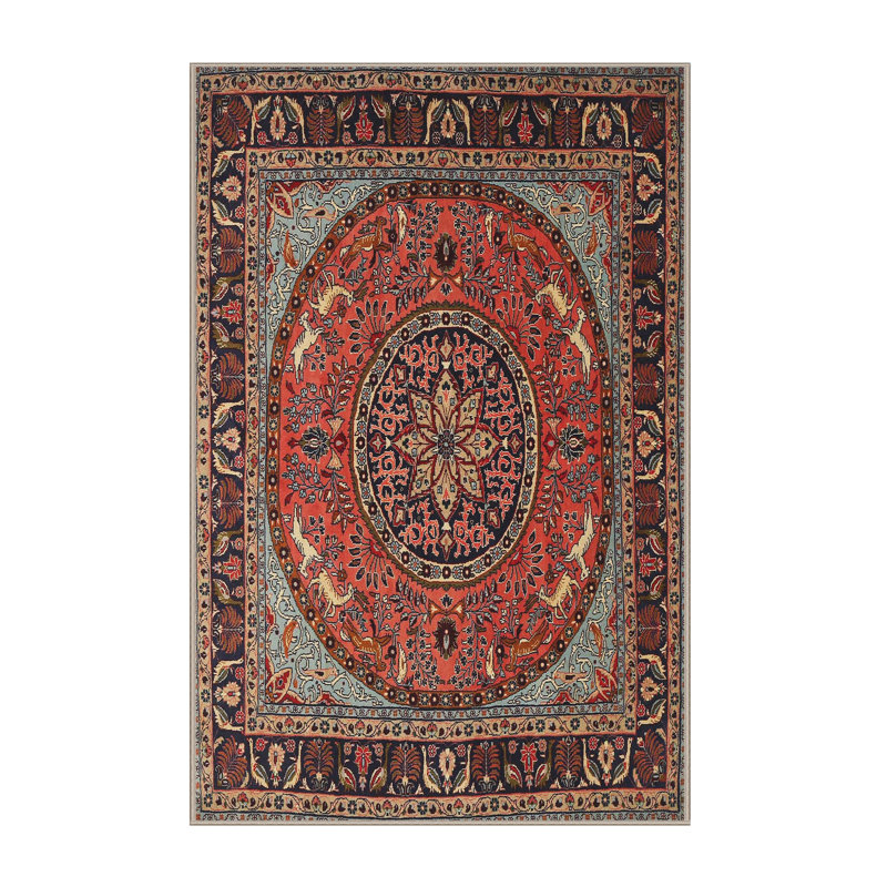 Ycatapom Oriental Indoor Rug, Rectangle 6' x 9'