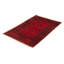 Tapis rouge / noir en laine noué à la main de conception unique 3 pi 4 po x 5 pi New Age Porum