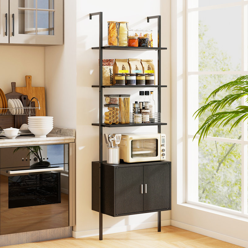 184cm H x 60cm W Metal Ladder Bookcase