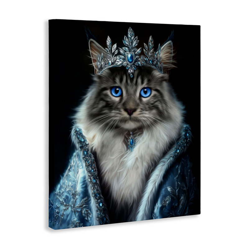 Toile pour chat, «Arctic Empress», par Kelley Parker, H 40 po x l 30 po