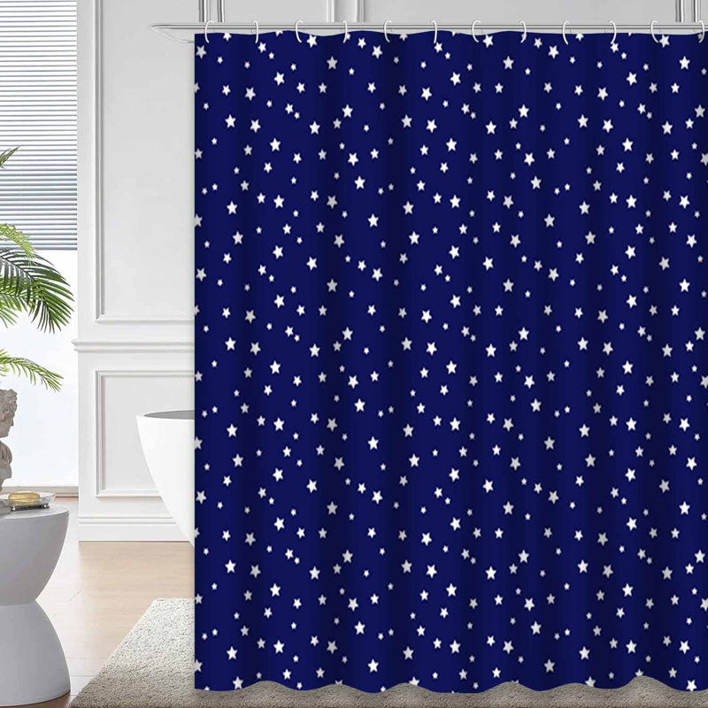 Rideau de douche Confetti Stars, L 72 po x l 84 po