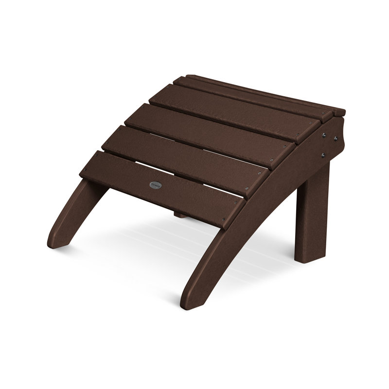 Repose-pieds POLYWOOD Seashell, Acajou