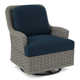 Somerset Upholstered Swivel Accent Chair