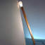  Lampe sur pied DEL Sparkle | Bois véritable et PVC assortis | Ampoule 3000K, E12 / E26 | Lueur chaude