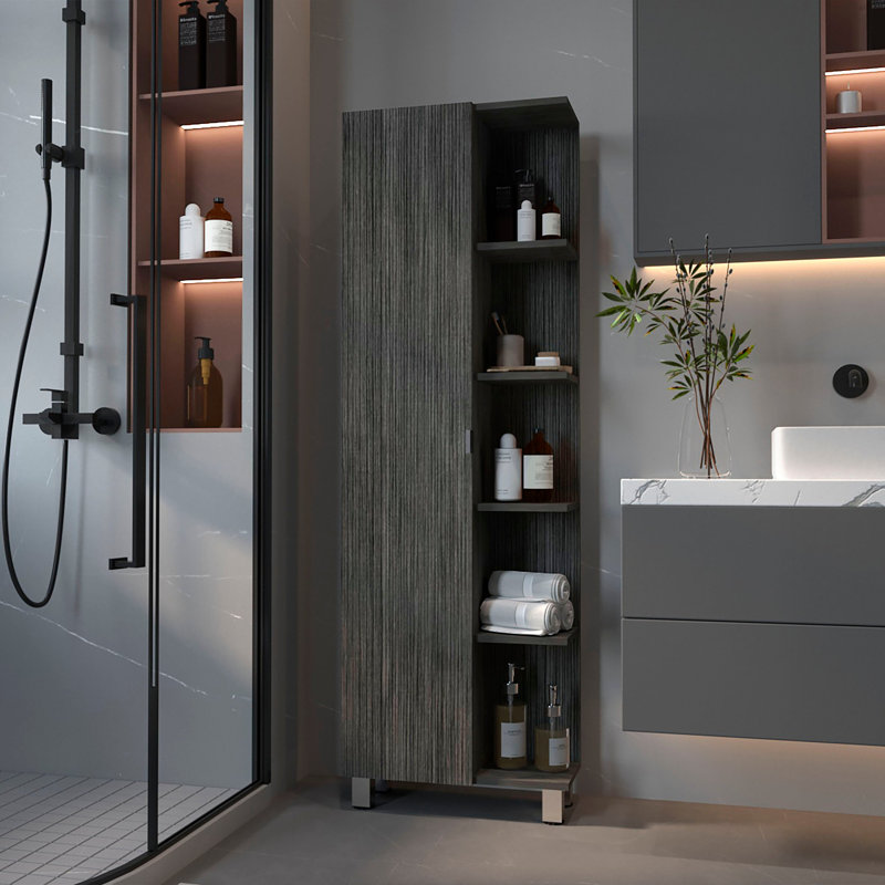 Alexzavier Freestanding Linen Cabinet