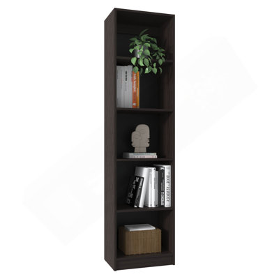 Bibliothèque étroite à 5 tablettes Home