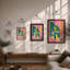 Figure With Flowers Modern - Print-1548330418-1548330377