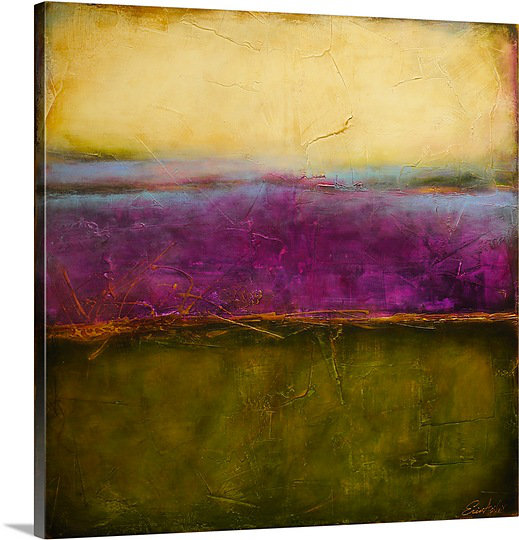"Anjolique Paisley Haze II" par Erin Ashley, reproduction d'art sur toile, H 24 po x l 24 po x P 1,25 po
