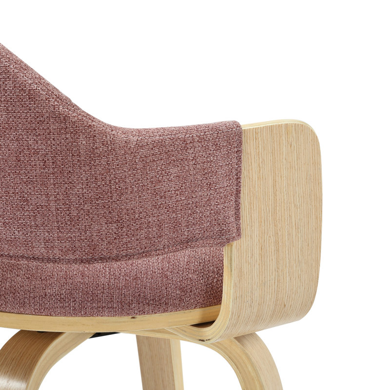 Swivel Upholstered Counter Stool, 67.1cm, Merlot