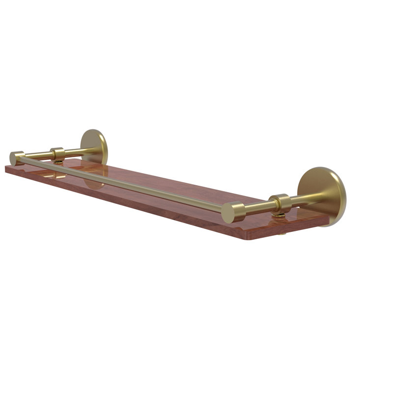 Étagère murale en Ironwood Uni Dalston, Laiton satiné, H 3 po x l 22 po x p 5 po