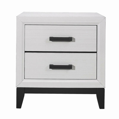 Table de chevet blanche Mirage