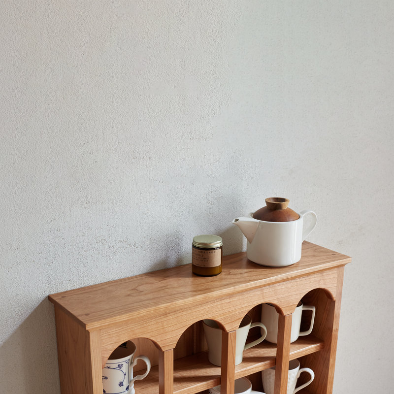 Milan Wooden Cup Rack with Multiple Compartments