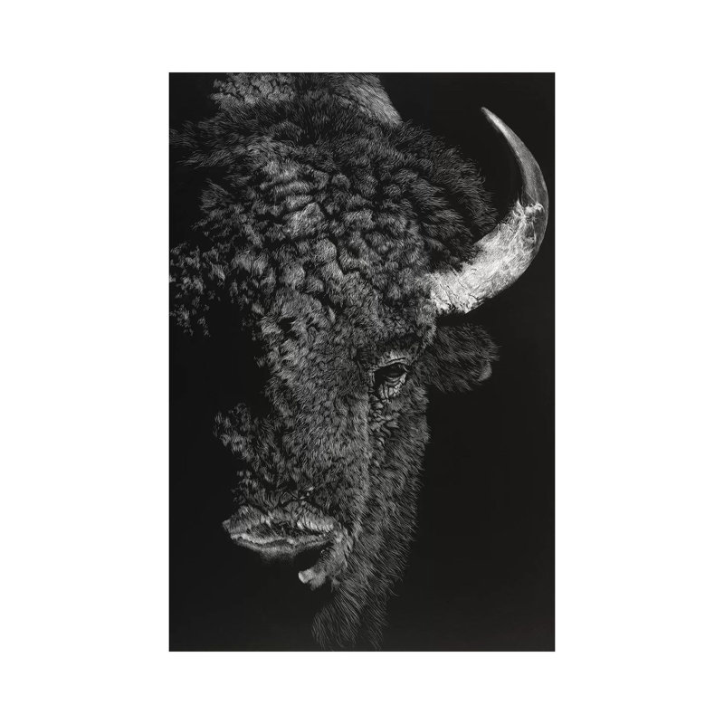Black Glimpse I by Julie T. Chapman - Wrapped Canvas Print, 20.32 cm H x 30.48 cm W