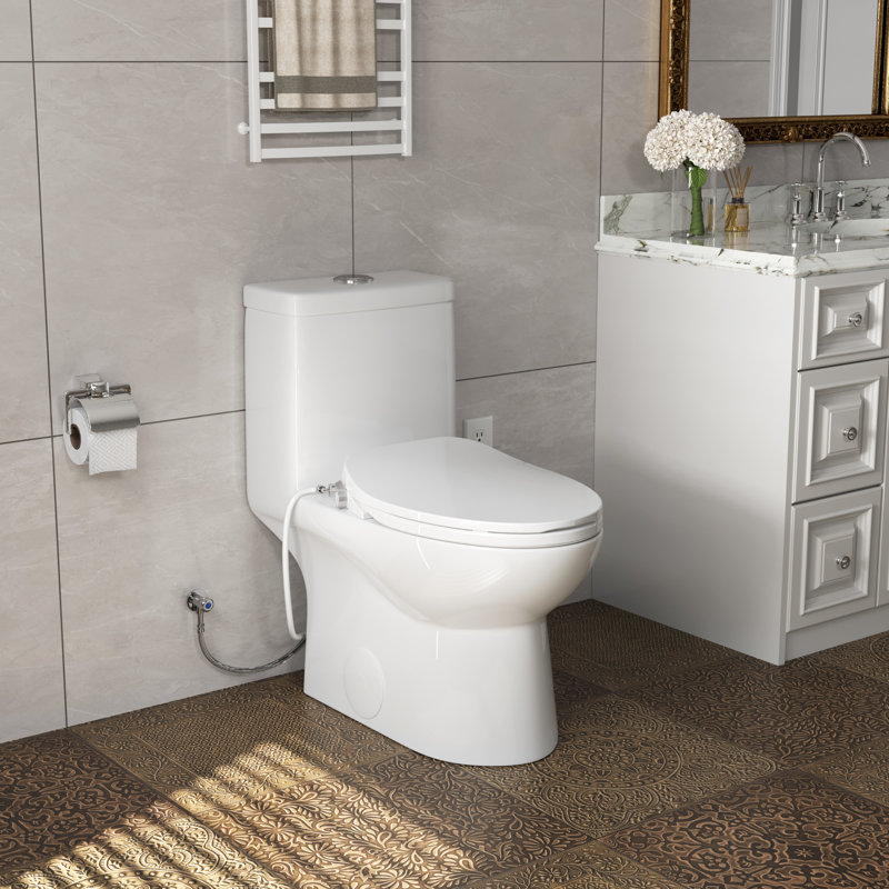 Siège de toilette intelligent, chasse d'eau chaude, siège chauffant, veilleuse, sécheuse (toilette non incluse)