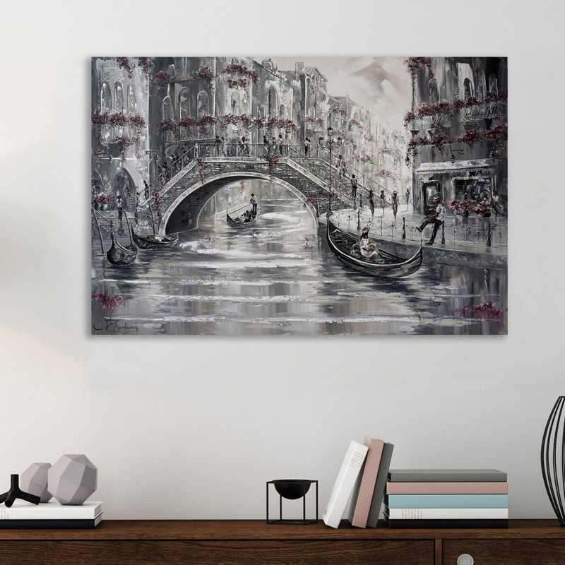 «Venice Charm II» par Isabella Karolewicz - reproduction d'art sur toile, 20 po x 30 p