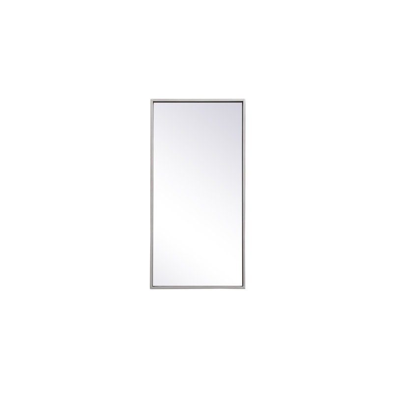 Miroir mural Sabine, 14 po x 28 po, Argent