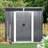 Outdoor Metal Storage Shed with Window and Transparent plate-108284809-113816594