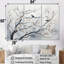 Gris gris, printemps, arbres, oiseaux, art mural-309960170-309960180