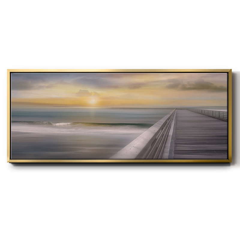 Sundown- Framed Canvas, 12" H x 30" W