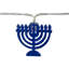 Menorah Hanukkah Light Set - White LED - 5' Clear Wire - 10Ct