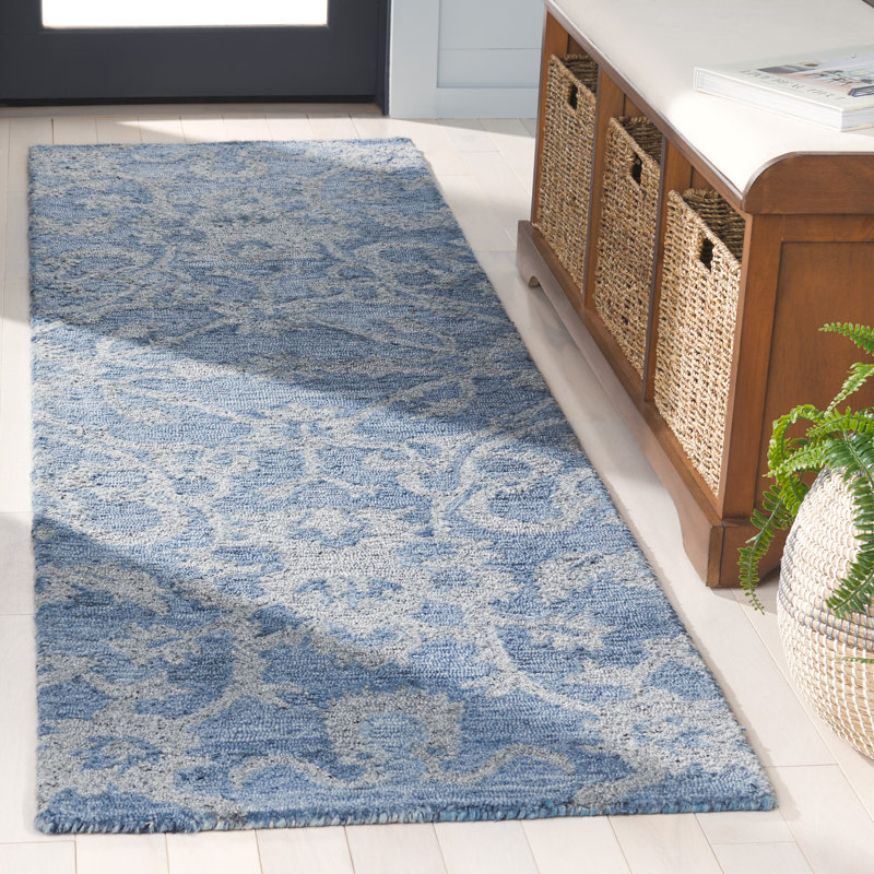 Tapis floral performance performance touffeté Joshu, Tapis de couloir 2 pi 3 po x 8 pi