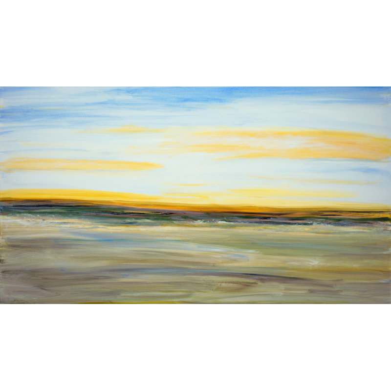 Yellow Seascape Print by Joyce Creiger