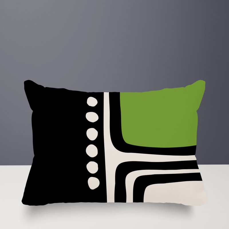 Coussin lombaire réversible intérieur / extérieur Sofi Minimalist, H 14 po x l 20 po, Chartreuse