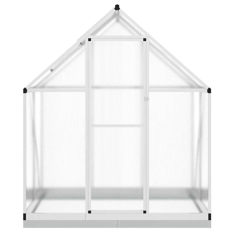 Casius 5.5 Ft W x 3.5 Ft D Greenhouse, 202cm H x 169cm W x 114cm D, Silver