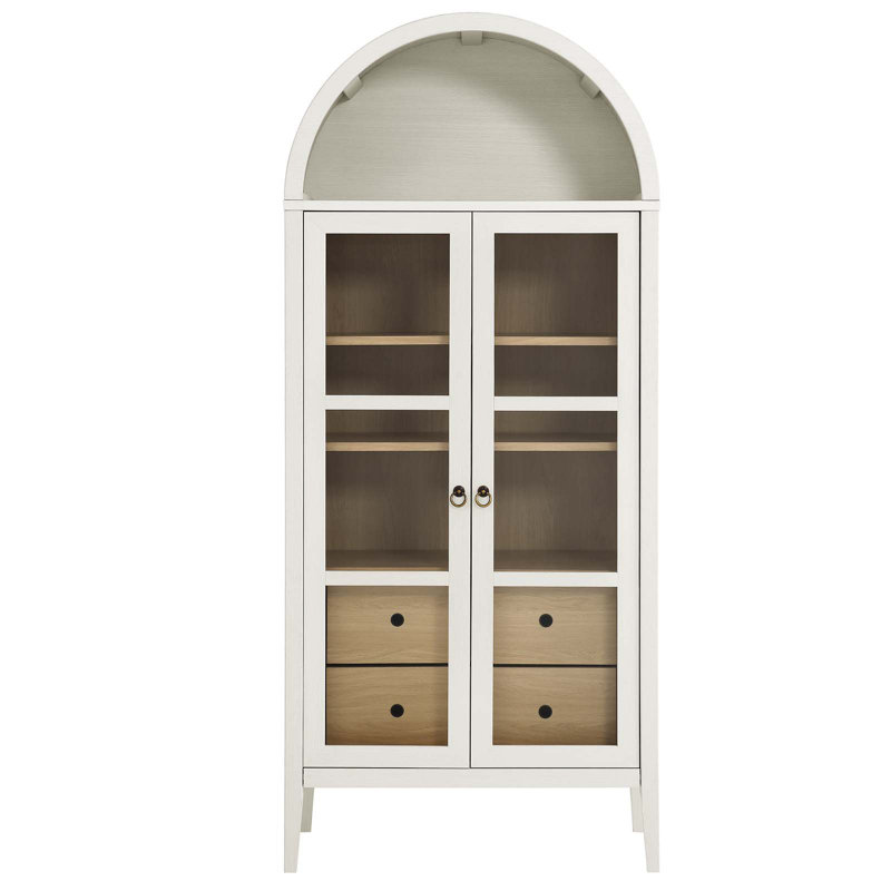 Vitrine arquée Modway Nolan, Blanc