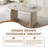59"-90.5" Extendable Dining Table with Dual-Pillar Design