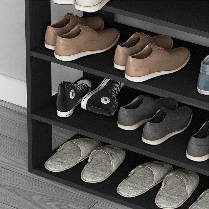 20 Pair Shoe Rack, Black