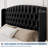 King Size Bed Frame with Deep Button Tufted Wingback Headboard, Velvet Upholstered Platform with Footboard-698179227-698179225