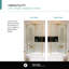 Panneau de baignoire fixe à cadre complet Fine Fixtures 30 po x 58 po, chrome poli-111102472