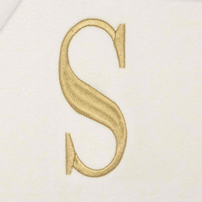 IVR/GLD Monogram Towel Set, Ivory, 3 Piece Towel Set
