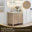 Lala 36" Single Bathroom Vanity with Grain White Engineered Stone Countertop without Mirror-4802292