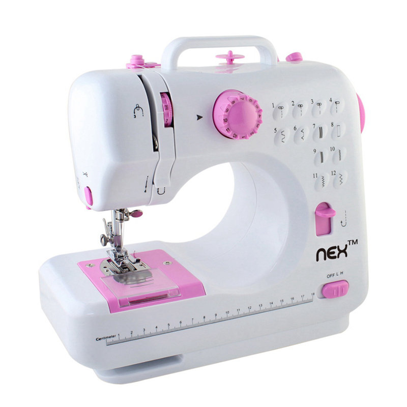 Machine à coudre électronique professionnelle multifonctionnelle haitral, Rose