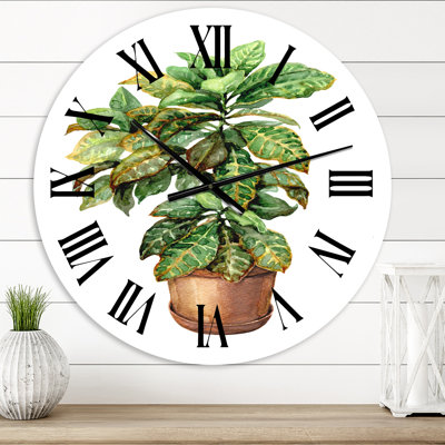 Horloge murale traditionnelle Croton In Clay