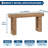 63-Inch Long Console Table, Sofa Table Behind The Couch, Farmhouse Wooden Rectangular Entryway Table for Entrance, Hallway, Living Room- Natural