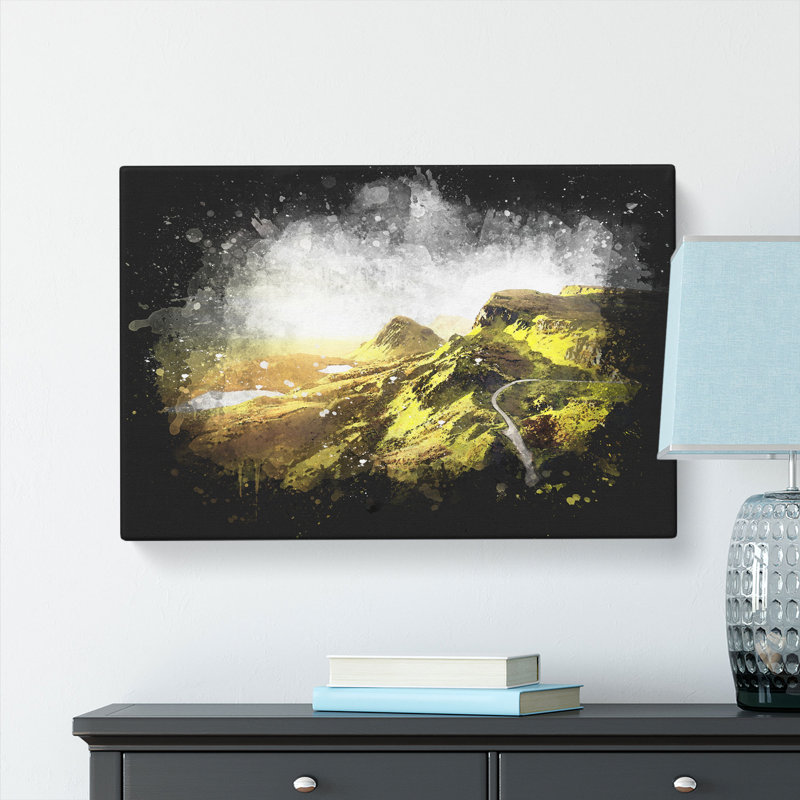 Road Through The Isle Of Skye In Scotland - Wrapped Canvas, 40cm H x 60cm W x 3cm D