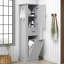 Armoire de salle de bain moderne avec compartiment inclinable, armoire de rangement réversible avec tablette réglable parfaite pour la salle de bain-1730455027